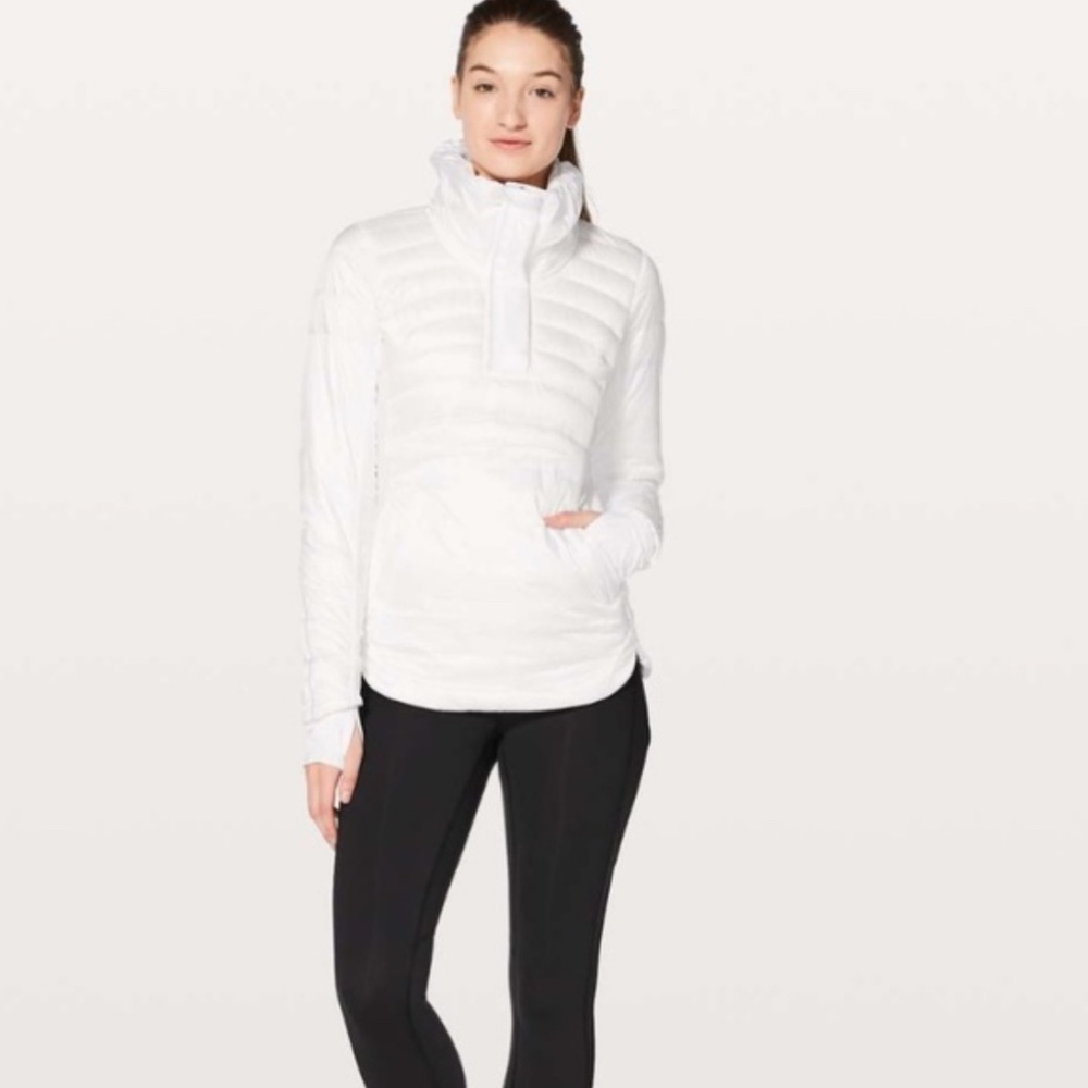 lululemon athletica | Down For A Run Pullover II in White NWOT Size 8